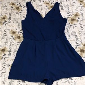 Size small blue romper. One piece.